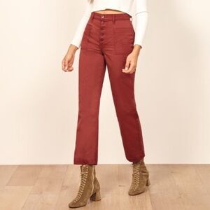 Reformation Alicia Pant Rust
